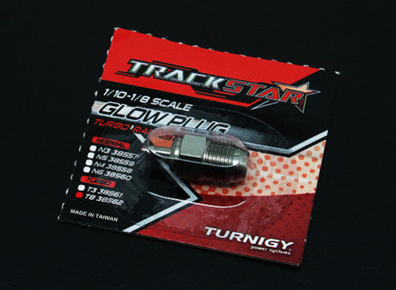 TrackStar 1/10~1/8 Scale Turbo Glow Plug No.8 (MEDIUM)