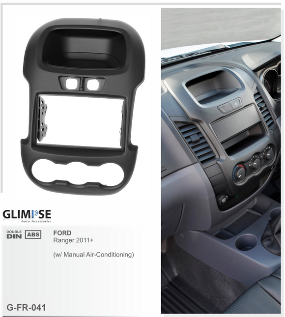 FORD Ranger 2011 on (Manual Air-Conditioning) Black Trim