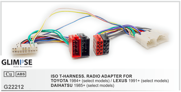 TOYOTA 1984+ (select models) / LEXUS 1991+ (select models) / DAIHATSU 1985+ (select models) ISO T-Harness