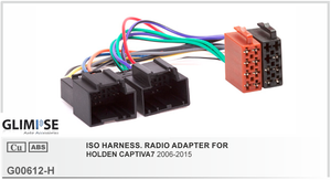 ISO harness Radio Adapter Holden Captiva7 2006 - 2015 ISO