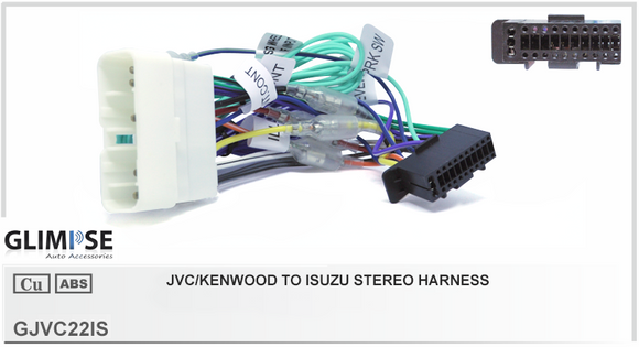 JVC/Kenwood 22 Pin to Isuzu Stereo Harness Headunit Loom
