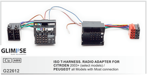 CITROEN 2003+ (select models) / PEUGEOT all Models with Most connection ISO T-Harness