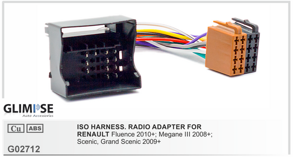 RENAULT 2009 on (select models / all Models with Quadlock) ISO