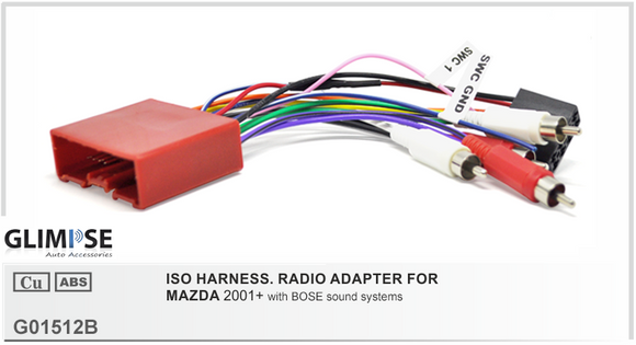 MAZDA 2001 on (select models) with BOSE sound systems ISO