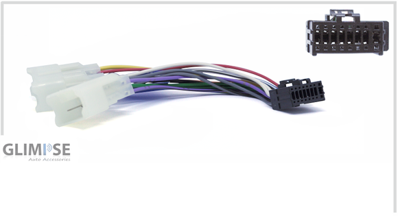 JVC/Kenwood 16 Pin to Toyota Stereo Harness Headunit Loom