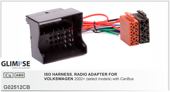 VOLKSWAGEN 2002 on (select models) With CanBus ISO