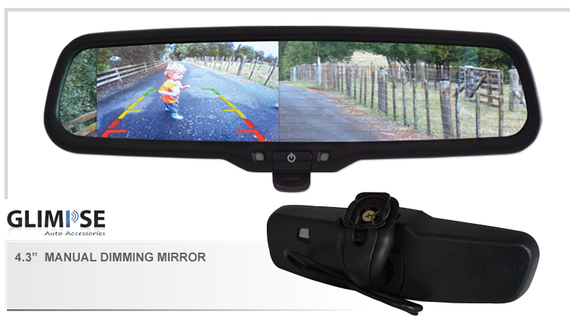 4.3 inch Manual Dimming Reverse Mirror Monitor #36 Bracket