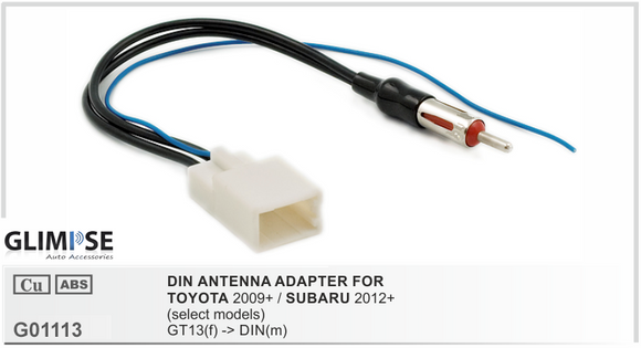 TOYOTA 2009 on (select models) / SUBARU 2012 on (select models) DIN ANTENNA