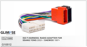 ISO F-HARNESS. RADIO ADAPTER  FOR SSANGYONG 2005 on / DAEWOO 1997 on