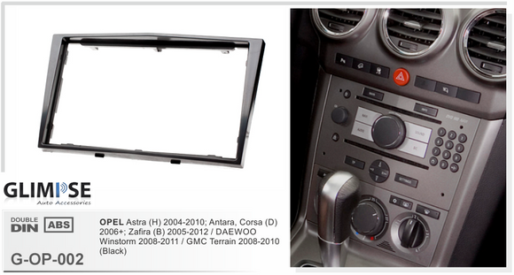 OPEL Astra (H) 2004-2010 Antara Corsa (D) 2006 on Zafira (B) 2005-2012 / DAEWOO Winstorm 2008-2011 / GMC Terrain 2008-2010 (Black) Trim