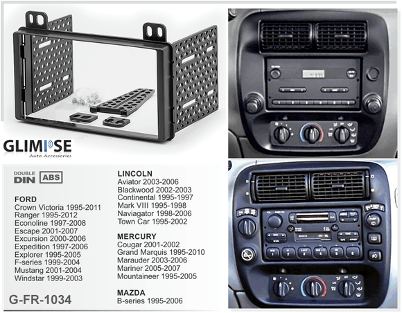 FORD Ranger 1995-2012 Econoline 1997-2008 Escape 2001-2007 Expedition 1997-2006 Explorer 1995-2005 F-150 1999-2006 F-250/350 1999-2004 Trim