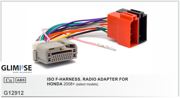 ISO F-HARNESS. RADIO ADAPTER FOR HONDA 2008 on