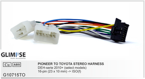 Pioneer  to Toyota Stereo Harness Headunit Loom