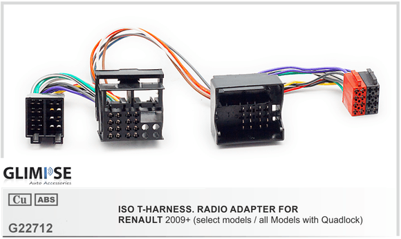 RENAULT 2009+ (select models / all Models with Quadlock) ISO T-Harness