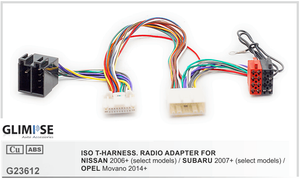 NISSAN 2006+ (select models) / SUBARU 2007+ (select models) / OPEL Movano 2014+ ISO T-Harness