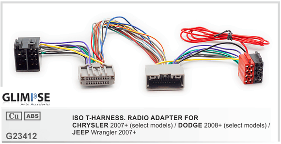 CHRYSLER 2007+ (select models) / DODGE 2008+ (select models) / JEEP Wrangler 2007+ ISO T-Harness