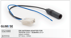 TOYOTA 2009 on (select) / SUBARU 2012 on (select) GT13(m) -> DIN(f) DIN ANTENNA