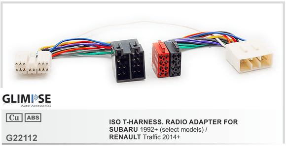 SUBARU 1992+ (select models) / RENAULT Traffic 2014+ ISO T-Harness